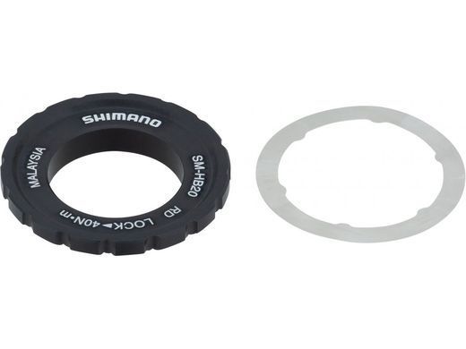 Стопорное кольцо ротора Shimano SM-HB20, Center Lock, для втулок 12/15/20 мм THRU AXLE