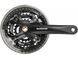 Шатуни Shimano Acera FC-M361, 22x32x42, 175 мм, чорні, захист зірок