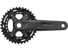 Шатуни Shimano Deore FC-M4100-2, інтегрована вісь, 175 мм, 36x26, 10 швидкостей, без каретки