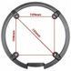 Захист зірки Shimano Alivio FC-M430-8, для 44 зубів, чорний, пластик, + болти