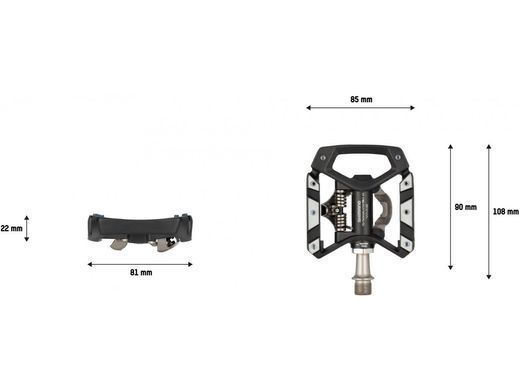Педалі Shimano Deore XT PD-T8000, SPD, рамка односторонній механізм