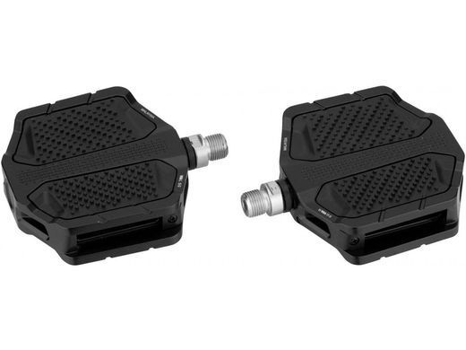 Педали Shimano PD-EF205-L, алюминиевые, платформа, чёрные