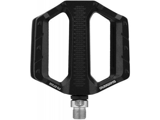 Педали Shimano PD-EF202 платформа, алюминиевые, чёрные, ось CrMo