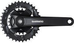 Шатуни Shimano FC-MT101-2, довжина 175 мм, зірки 36X22, чорні