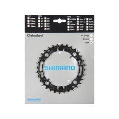 Зірка шатунів Shimano Deore FC-M480/M448/M442, 32 зуба, чорна, 9 швидкісна