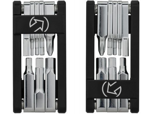 Мультитул PRO Mini Tool, 8 функций, алюминий 6061, чёрно-серебристый