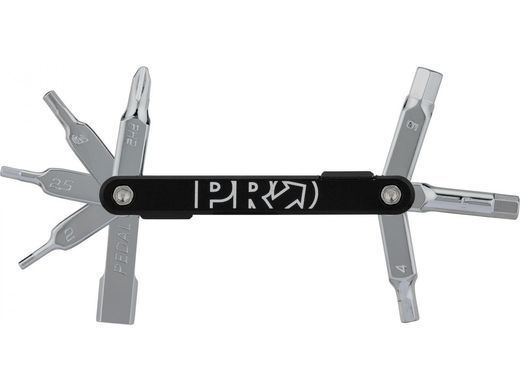 Мультитул PRO Mini Tool, 8 функций, алюминий 6061, чёрно-серебристый