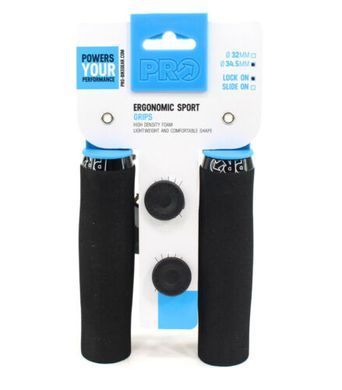 Гріпси PRO Ergonomic Lock On Sport, довжина 133 мм, діаметр 34.5 мм, чорні