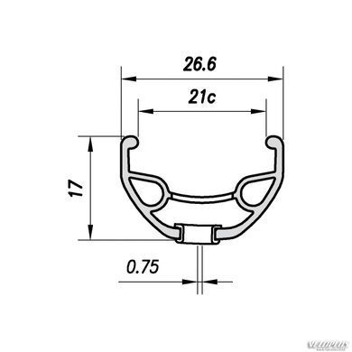 Обод Mach1 Karma Disc 29", для дисковых тормозов, 32 отверстия, AV, вес 540 грамм