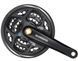 Шатуни Shimano Acera FC-M311, 170 мм, 42X32X22, захист зірок, чорні