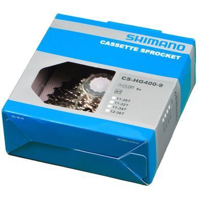 Касета Shimano CS-HG400-9, Alivio, 9 швидкостей, 11-32, HyperGlide