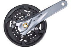 Шатуни Shimano Acera FC-M3000-3, 175 мм, 40X30X22, з болтами, чорно-сірі