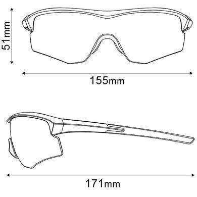 Очки Shimano Aerolite, чёрные, с чехлом