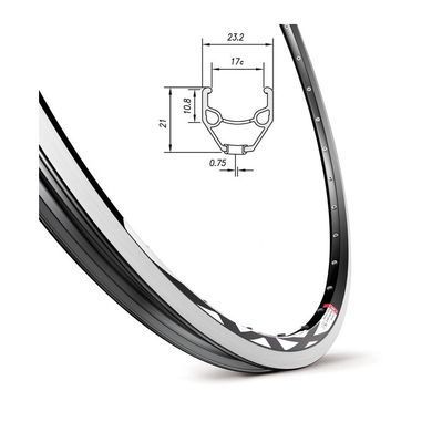Обід Mach1 MX V-brake, 26 дюймів, 36 отворів, чорний, AV